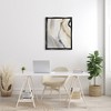 Stupell Industries Abstract Paint Strokes Fluid Beige Movement Floating Frame Canvas Art, Black, 25" x 31" - 3 of 4