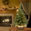 National Tree Company 24" Pre-Lit Majestic Fir Artificial Christmas Tree in Gold Cloth Bag with 35 Clear lights - 3 of 4