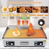 WhizMax 29 Inch Commercial Electric Griddle with Fluted surface, Flat Top Grill Countertop Griddle, Stainless Steel Teppanyaki Grill, 3000W 110V - 4 of 4