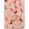 Manual Woodworks and Weavers Baby Blanket – My First Rodeo Pink Boots Fleece Throw, 30 × 40 - 3 of 3