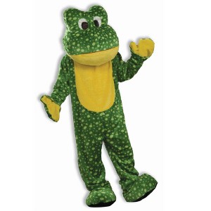 Forum Novelties Deluxe Plush Frog Mascot Adult Costume - 1 of 2