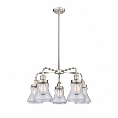 Bellmont - 5 Light Stem Hung Chandelier In Art Deco Style-15.25 Inches Tall and 24 Inches Wide