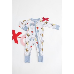 Convertible Romper with Zipper | Winnie the Pooh Valentine's Day | Charlie Lou Baby - 1 of 4