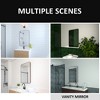 24x36 In Rounded Rectangle Bathroom Mirror, Oil Rubbed Bronze Bathroom Vanity Mirror Farmhouse, Anti-Rust, Hangs Horizontally or Vertically - 2 of 4