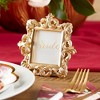 Kate Aspen Royale Gold Baroque Place Card/Photo Holder (Set of 6) | 25359GD - 2 of 4