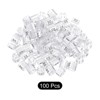 Unique Bargains Plastic Reusable Easy to Recognize Clothes Hanger Sizer Marker Garment Color Coding Clear 100 Pcs - 3 of 4