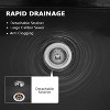 Winado Plastic Floor Mop Slop Sink With Wheels In Black - 4 of 4