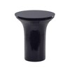 Cassandra Glass Flared Side Table Midnight Blue 13"W x 13"D x 15"H - 3 of 4