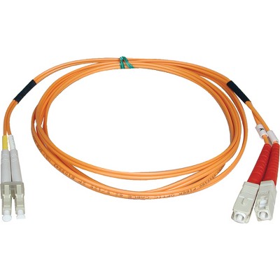  Tripp Lite 2M Duplex Multimode 50/125 Fiber Optic Patch Cable LC/SC 6' 6ft 2 Meter - LC Male - SC Male - 6.56ft 