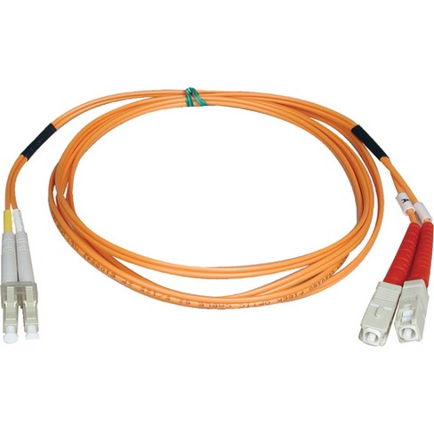 Tripp Lite 2M Duplex Multimode 50/125 Fiber Optic Patch Cable LC/SC 6' 6ft 2 Meter - LC Male - SC Male - 6.56ft - image 1 of 1