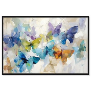 Art Remedy Fluttering Butterflies Butterfly Wall Art Framed - 1 of 4