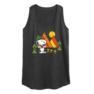 Women's - Peanuts - Retro Trailblazers Graphic Racerback Tank - 1 of 4