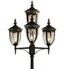 John Timberland Outdoor Post Light Veranda Bronze 102" 4-Light Street Lantern Champagne Hammered Glass for Exterior Garden Yard - 3 of 4