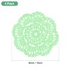 Unique Bargains Round Handmade Crochet Cotton Cup Coaster Placemats Home Decoration - 3 of 4