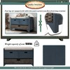Storage Bench with Removable Basket and 2 Drawers, Fully Assembled Shoe Bench with Removable Cushion (Navy) - 4 of 4