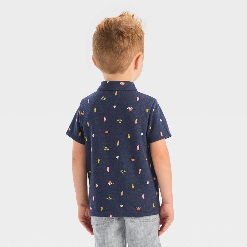 Toddler Boys' Pique Knit Shirt - Cat & Jack™, 3 of 5