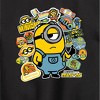 Boys' - Despicable Me Minions - Minion & Banana Stickers Graphic Long Sleeve Fleece Sweatshirt - 2 of 4