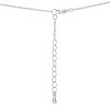 Slickblue 1.4ct CZ Rhodium Pendant Necklace for Women, Interlocking Circles Design, 16" Chain + 2.5" Extender - 2 of 4