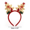 Unique Bargains Exquisite Halloween Headband 4.72" Diameter Gold Tone Red 1 Pc - 3 of 4