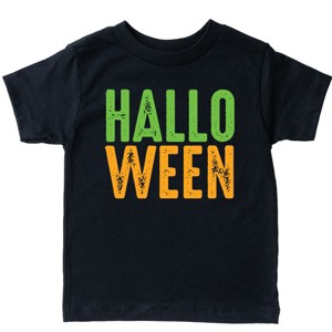 Halloween Bright Distressed - Youth Short Sleeve Graphic T-Shirt and Toddler Short Sleeve Graphic T-Shirt - 1 of 4