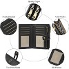 Acoinel Leather Double Zipper Snap Closure Wallet - 3 of 4