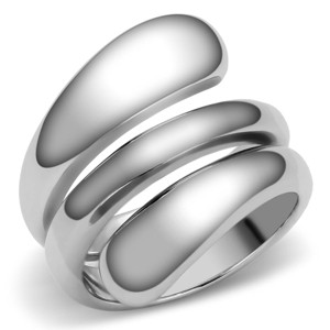 Slickblue Minimalist Coil Ring for Women – Polished Stainless Steel, No Plating, Modern Design, Size 5-11 - 1 of 4