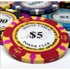 Slickblue 25-Pack Monte Carlo 14g Poker Chips, Clay Composite, Holo Inlay, Casino Style Set, Multi-Color, $1-$10,000 - 3 of 3