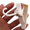 Unique Bargains Kitchen Bag Clothes Towels Reversible Over Door Hooks White 2 Pcs - 3 of 3