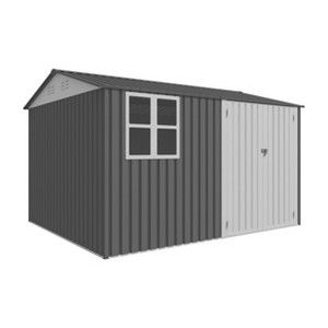 8X10FT Outdoor Storage Shed with Thickened Galvanized Steel,with Sloped Roof & Double Lockable Door,with 6 Vents, for Backyard Garden Bike,Lawnmower - 1 of 4