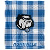 University Of North Carolina Asheville Campus Plaid Spirit Silky Touch Super Soft Throw Blanket 50x60 - 2 of 4