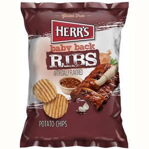 Herr's - Baby Back Ribs Potato Chips - 1 Oz Bag (Pack Of 12) - 1 of 1