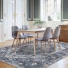 Indoor Vintage Ultra Soft Printed Area Rug for Living Room Medallion Rugs Washable Foldable Low Pile Non Slip Carpet for Bedroom - 4 of 4
