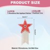 Unique Bargains Star Shape Rhinestone Glitter Iron On Sew Beaded Applique Patches 4 Pcs - 2 of 4
