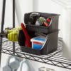 2.6qt Open Front Stackable Storage Bin - Brightroom™: Portable Black Utility, Universal Spring Storage, 5" H - image 2 of 3