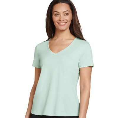 Jockey Women's Everyday V-neck Tee Xs Clear Waters : Target