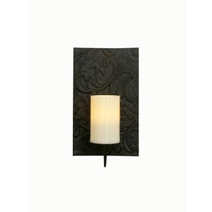 Flipo Solstice Wall Sconce With 4''x6'' Flameless Elegant Wax Candle - 1 of 3