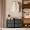 FURNIinspire Vanity Tables Versatile 2 Pack Dresser Chest of Drawers, for Efficient Storage in Bedrooms and Living Areas, Gray, 17.7"*11.8"*20" - 4 of 4