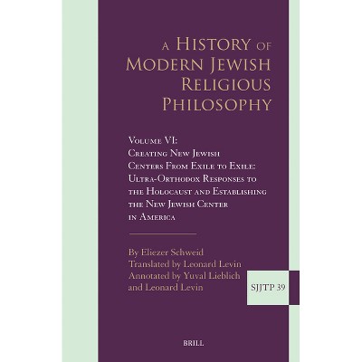 A History of Modern Jewish Religious Philosophy - (Supplements to the Journal of Jewish Thought and Philosophy) by  Eliezer Schweid (Paperback)