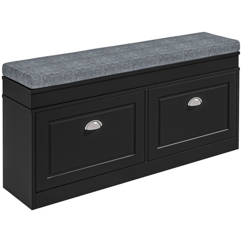 Entryway Storage Shoe Bench with 1 Storage Drawer and 3 Open Compartments -  Costway