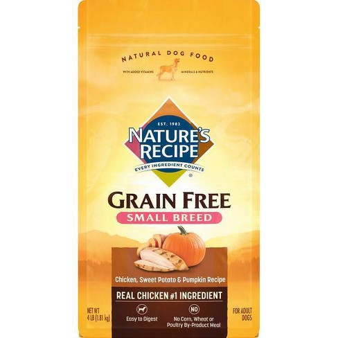 Nature S Recipe Grain Free Chicken Sweet Potato Pumpkin Recipe Small Breed Adult Dry Dog Food Target