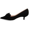 Journee Collection Womens Medium and Wide Width Orana Pointed Toe Kitten Heel Pumps - 2 of 4