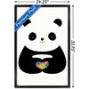 Trends International Andy Westface - Panda Love Framed Wall Poster Prints - 3 of 4