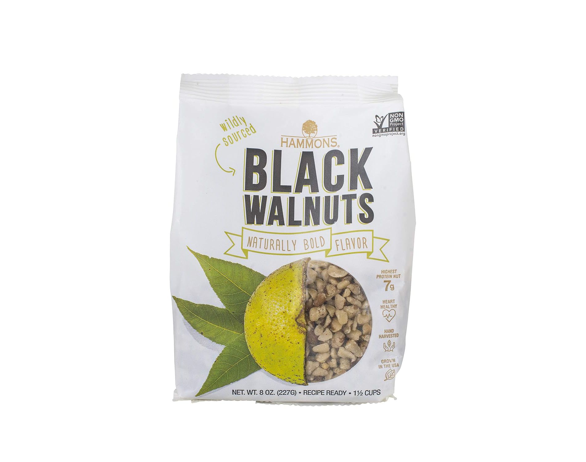 Shelled Black Walnuts USA Grown Gathered by Amish Family Ready to Eat 8 Oz