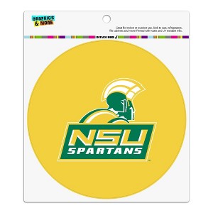 Norfolk State University Secondary Logo Automotive Car Refrigerator Locker Vinyl Circle Magnet - 1 of 4