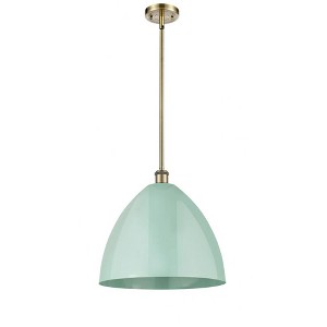 Plymouth Dome - 1 Light Stem Hung Pendant In Industrial Style-16.75 Inches Tall and 16 Inches Wide - 1 of 1