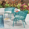 Fisher 3pc Deep Seating Patio Chat Set - Blue-Green - Project 62™: Rust-Resistant, Cushioned Outdoor Ensemble - image 2 of 4