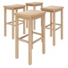 Now Furniture 30" Bar Stool, Wooden Backless Bar Height Kitchen Stool - 2 of 4