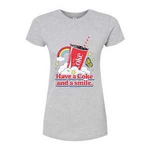 Women's - Coca-Cola - Have A Coke And A Smile Fitted Graphic T-Shirt - 1 of 3