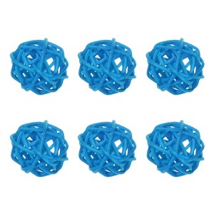 Unique Bargains Wicker Rattan Balls Decorative Orbs Vase Fillers Bowl Fillers for Christmas/DIY Crafts 30mm/1.2 Inch - 1 of 4