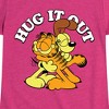 Girls' - Garfield - Hug It Out Fitted Short Sleeve Graphic T-Shirt - 2 of 4